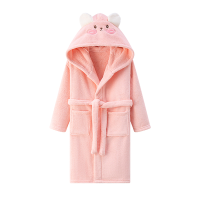 儿童浴袍男童男孩浴巾可穿式睡袍