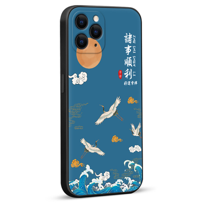 秋昊适用于苹果11pro软硅胶手机壳iphone11pro全包新款防摔保护套a2160男女复古a2217国风潮流妈妈用apple11p