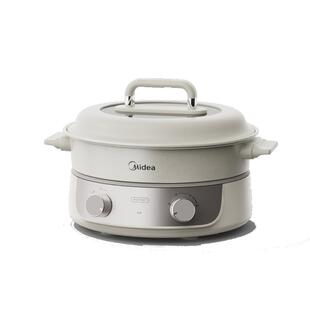 美的电火锅家用分体式多功能不粘锅电热锅蒸煮炒菜电煮锅烹饪机