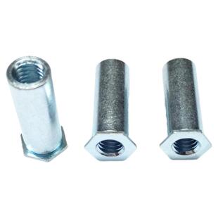 通孔压铆螺母柱压铆螺柱六角压板压卯压铆件SO-3.5M3M4M5M6M8-10