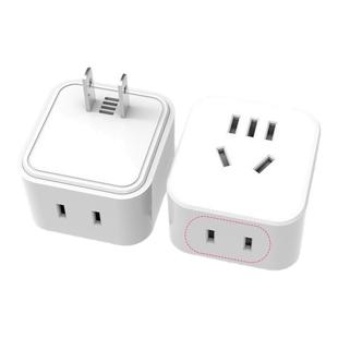 两脚转三脚插 二孔转三孔无线插排插座带电源一转二美标10A转换器