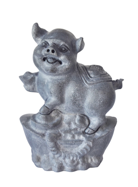 嘉祥石雕天然青石十二生肖一套