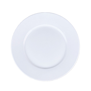 纯白陶瓷平盘浅盘家用商用圆形菜盘骨碟牛排餐具盘西餐碟陶瓷餐具