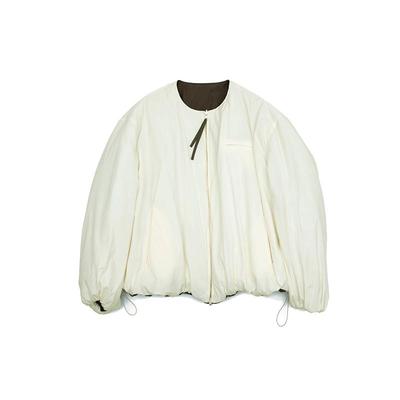 双面穿廓形棉服上衣外套