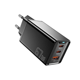 ESSAGER 67W GaN PD USB C Charger Type C Quick Charge适用iPhone17 MacBook氮化镓欧标港澳版UK充电器头
