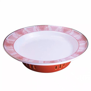 海鲜珍宝帝王蟹专用大龙虾石斑蒸鱼头盘子私房菜摆盘加热餐具商用