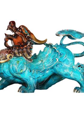 纯铜貔貅摆件招财客厅家居办公室