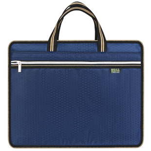 文件袋帆布公文包男手提大容量女资料袋拉链多层防水办公A4定制