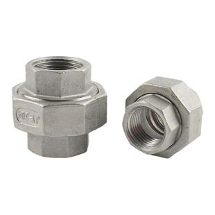 304/316不锈钢活接内丝、丝口六角活接 PT/NPT/G 由任油拧 管接件