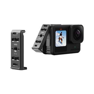 VRIG唯乐格AC-29 GoPro竖拍电池盖铝合金适用HERO13/12/10/9电池侧盖快拆卸运动相机配件1/4螺丝拓展转接底座
