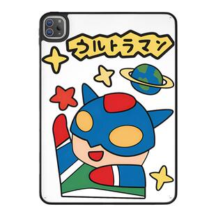 超创意适用无盖ipadair45保护壳mini67磁吸笔槽pro11亚克力2021款10.2寸超人小新10/11代a16新2025平板套9.7