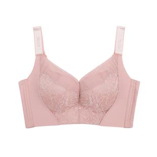 100%感觉女士聚拢侧收调整无磁无钢圈五排四扣薄款D杯内衣1661