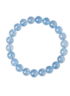 宫里上新天然冰晶海蓝宝蓝手链