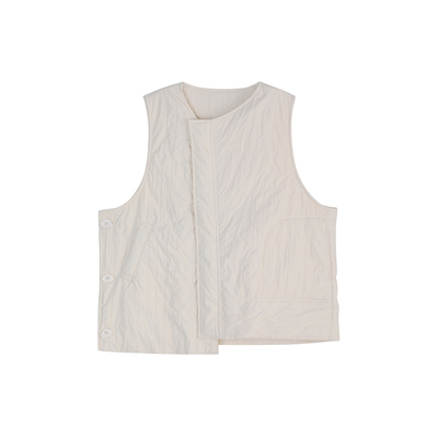 女童棉服马甲加绒亲子马夹上衣