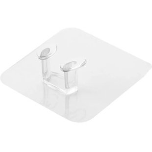 免打孔插头挂钩强力黏胶透明无痕电源线收纳壁挂支架家用承重粘钩