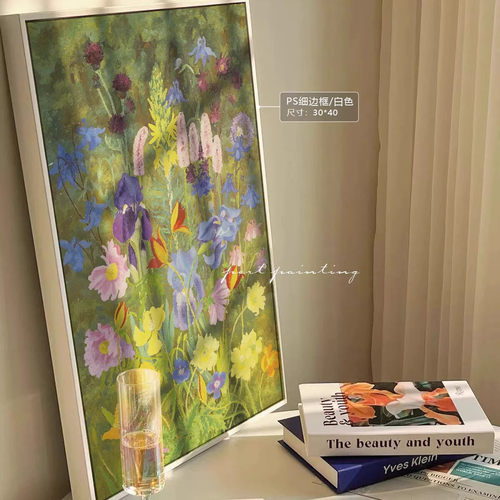 北欧ins风清新花卉小众卧室挂画装饰房间布置绿植客厅玄关装饰画