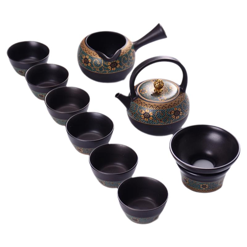 台湾老煅烧茶具整套功夫茶杯套装