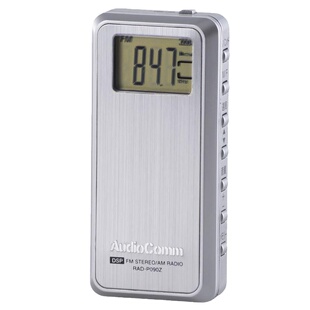 现货日本原装DSP立体声收音机P334S便携迷你存40个台全新数字专用