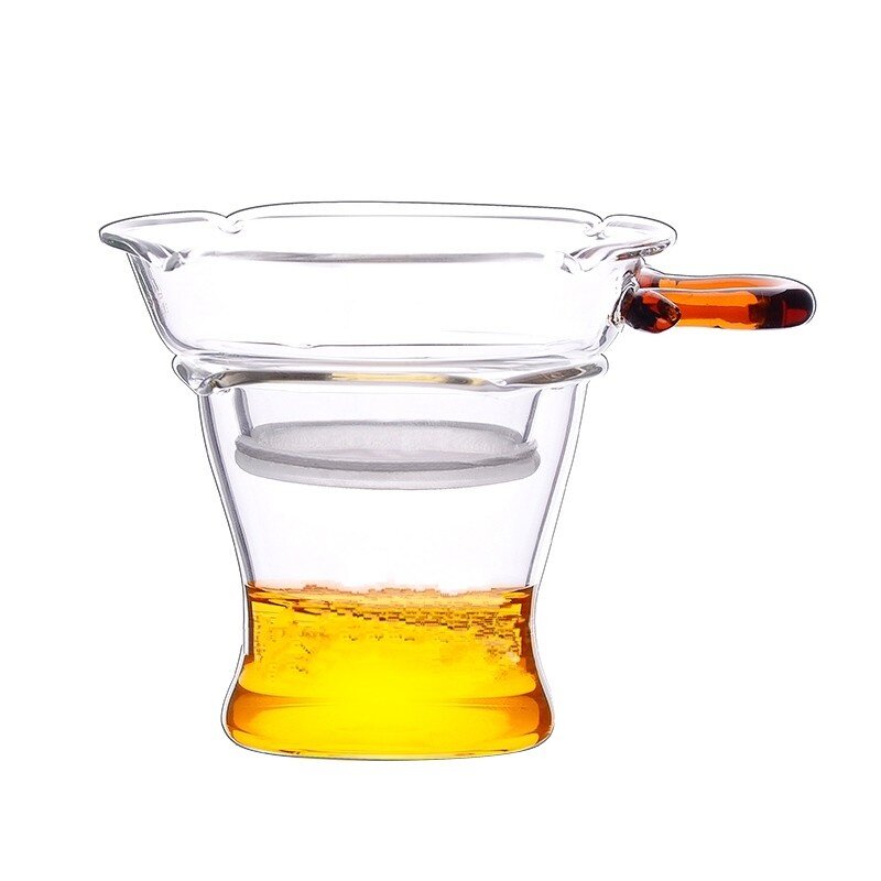 玻璃茶漏过滤不锈钢茶具配件滤茶