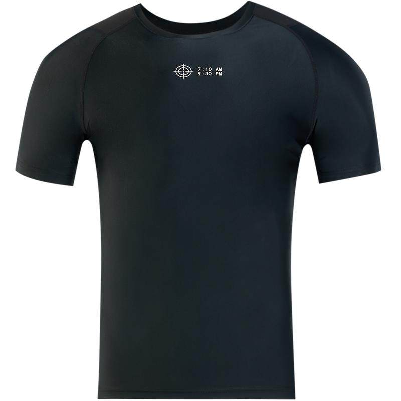 准者紧身衣长袖男秋冬篮球跑步训练健身套装运动高弹速干压缩上衣