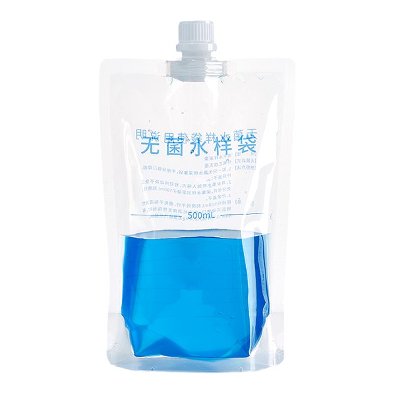 Labshark一次性水样采集袋无菌采样袋留样袋水质液体密封取样袋200ml500ml1000ml带刻度含硫不含硫圆底可立