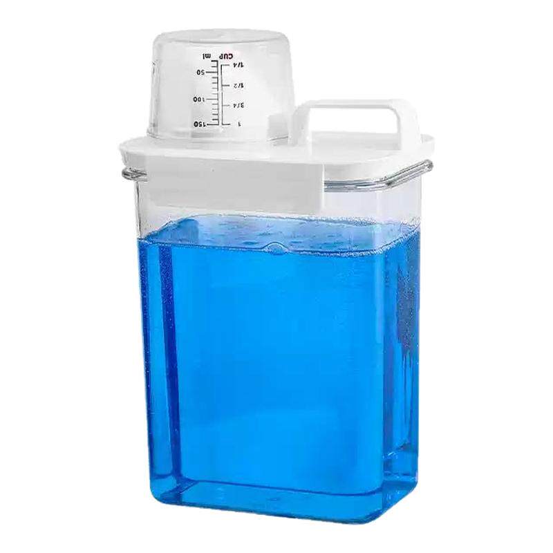 洗衣粉洗衣液防潮密封罐带量杯