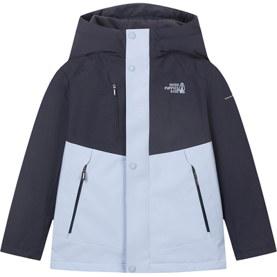 暇步士童装儿童风衣连帽加绒外套