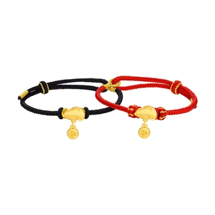 【百亿补贴】情人节TSL谢瑞麟史努比5D黄金挂坠SNOOPY转运珠配绳X