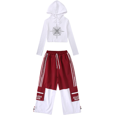 jazz爵士舞衣服套装女童街舞上衣