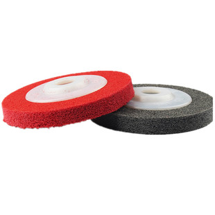 正品鸥美4寸100mm角向尼龙轮抛光轮纤维轮不锈钢研磨轮抛光片