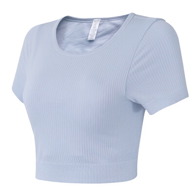 云端贝壳短袖女修身一体式胸垫