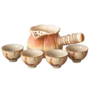 2025新款围炉煮茶壶罐罐烤奶茶陶罐可明火加热侧把壶专用单壶茶器