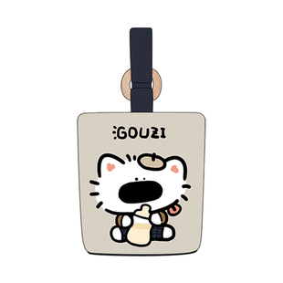 尼睿x吃盐的鱼 新款原创手提帆布包可爱狗仔木环水桶包亲子儿童包