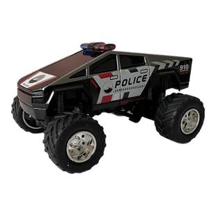 遥控越野特斯拉大脚跑车模型蓝牙合金耐摔灯光男孩玩具节日礼物