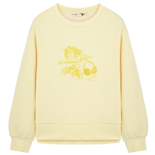 布景卫衣女厚款冬季新品简约亮片装饰长袖圆领宽松上衣外套1404