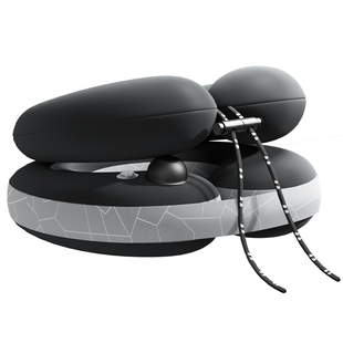 按压充气u型枕旅行枕便携u形枕坐车长途高铁神器飞机护颈枕脖枕