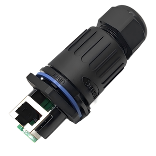 LWC-RJ45-ZKY41以太网转接中继插座F71RA网络线直通头防水连接器