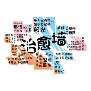 心理咨询室布置挂图治愈空间文化墙心灵驿站健康辅导室墙面装饰画