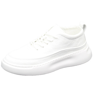 网红小白鞋男厚底增高百搭休闲鞋韩版原宿ins港风轻便运动板鞋潮