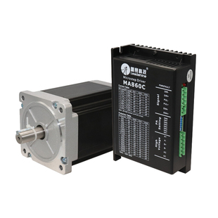 深圳雷赛86步进电机两相驱动控制器套装86CM35/45/80/85/120刹车