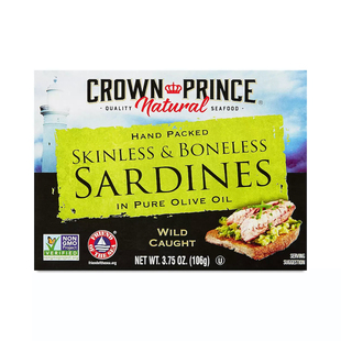 好麦芽橄榄油浸沙丁鱼罐头sardines in oil罐装鱼罐头106g*3三盒