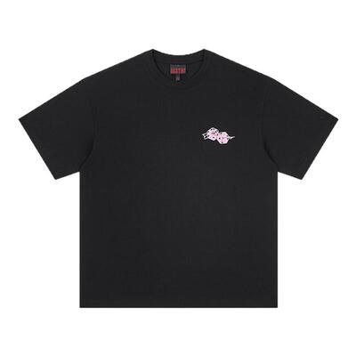 【109元任选2件】基础粉色短袖夏季骰子刺绣T恤潮牌街头体恤男女