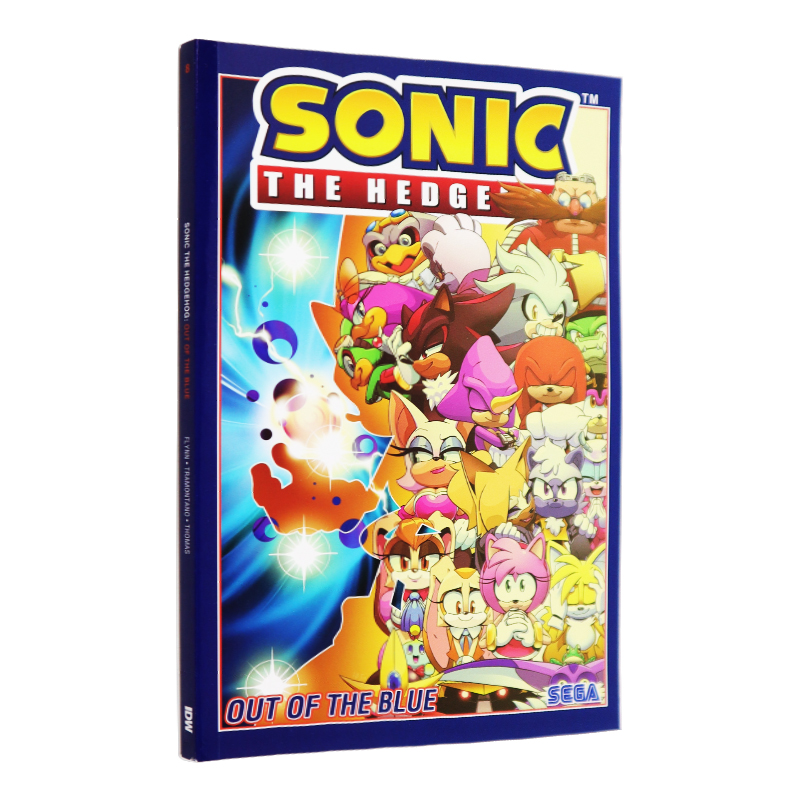 预售英文原版 刺猬索尼克第八卷：出乎意料 Sonic The Hedgehog, Volume 8: Out of the Blue 音速小子 动漫漫画 电影周边
