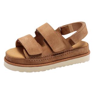 凉鞋男夏季外穿运动凉拖鞋2026新款翻毛皮鞋子户外高端真皮沙滩鞋