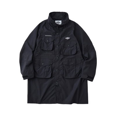 白山联名多口袋防水夹克风衣