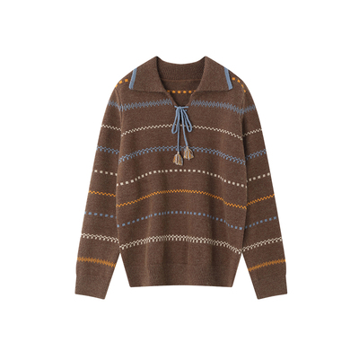 时然【绒间漫游】流苏针织衫