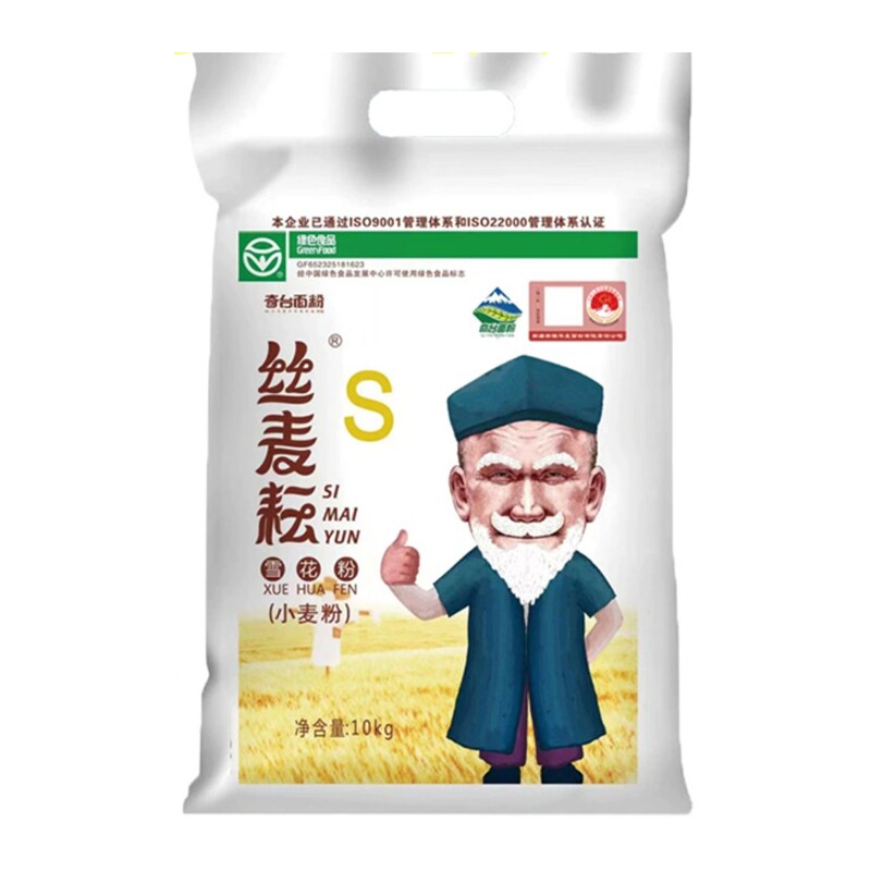 丝麦耘奇台面粉5kg0添加高筋面粉
