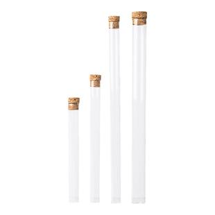 玻璃香管高透明沉香檀香线香高端试用香桶香道专用木塞香筒香筒