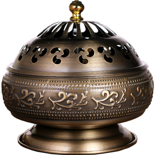 大号家用盘香香炉12小时24小时檀香炉供奉无字佛堂供佛熏香炉架