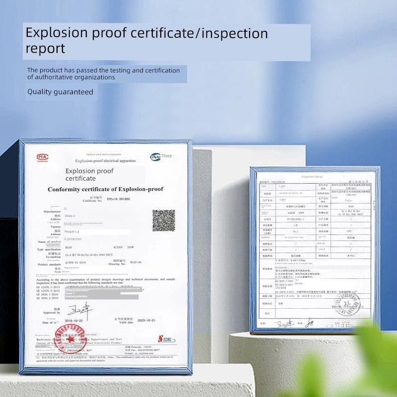 海洋王照明LED防爆灯管仓库厂房车间隔爆型荧光灯单管双管防潮三